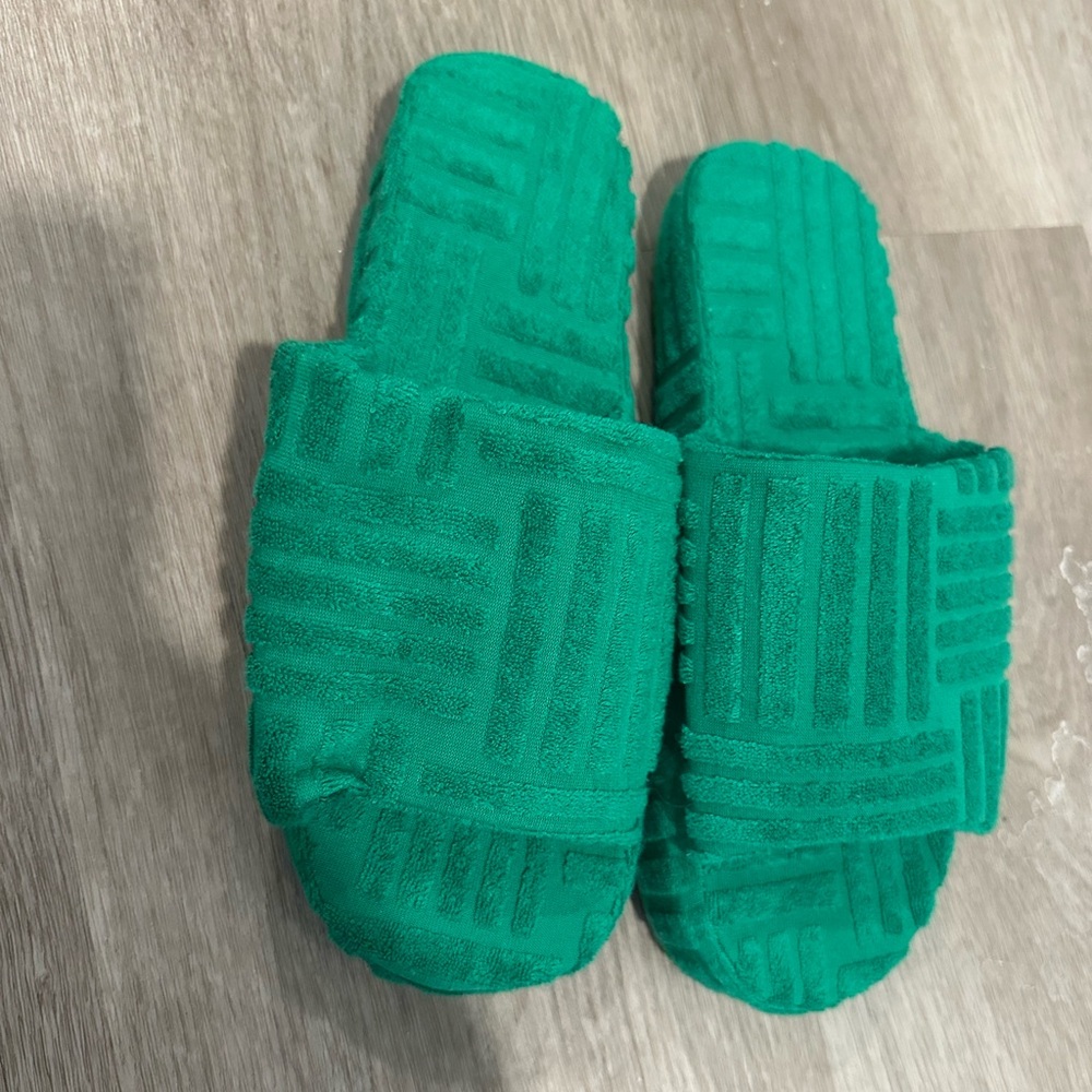 Green sandals